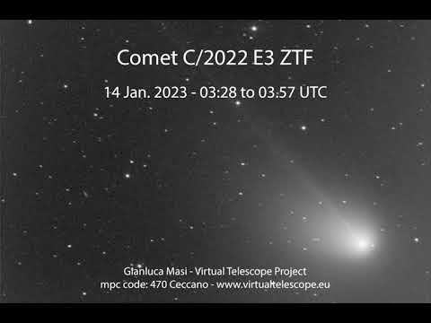 Comet C/2022 E3 ZTF in motion - 14 Jan. 2023