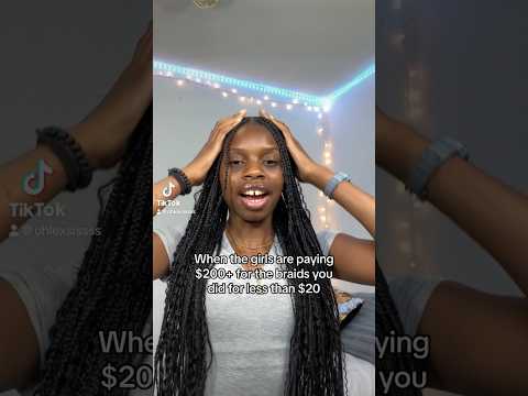 I don’t know about you but I’m saving my money! #bohobraids #naturalhair #shorts #knotlessbraids
