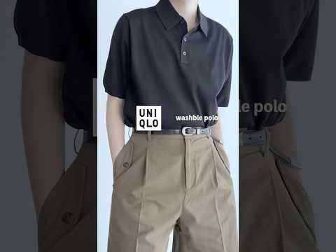 UNIQLOの新作ニットポロが洗えて良い。#ユニクロu #ユニクロユー #ファッション #fashion #ootd #uniqlou #uniqlo #uniqloコーデ