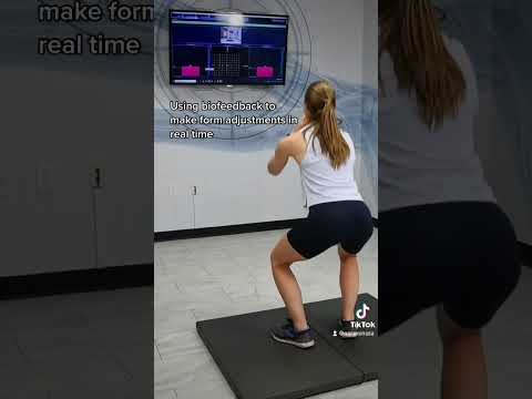 Real time adjustments using force plates for biofeedback