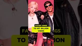 FASTEST SONGS TO HIT 1 BILLION VIEWS 🚀🎶 Record-Breaking Hits! #ViralSongs#BillionViews#MusicRecord
