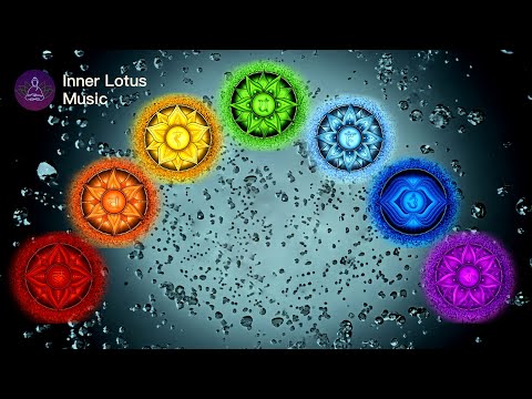 All Night 7 Chakras Healing Sleep Music & Rain | Full 7 Chakra Opening & Balancing Meditation