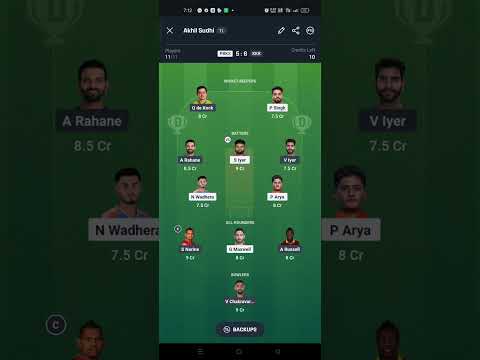 IPL | Today Dream 11 prediction | Punjab vs Kolkatha | PB vs KKR Dream 11 prediction