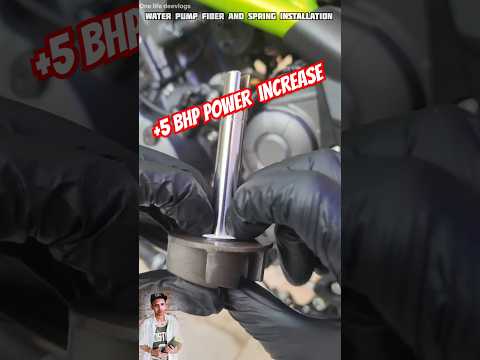 Water pump fiber and spring installation| bike service