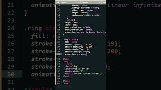 create Ring Loader with css #css  #html #css3 #css3course #csshovereffect #storts #youtubeshorts