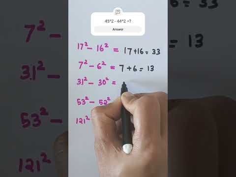tricky maths | difference of squares of consecutive numbers| #competitiveexams