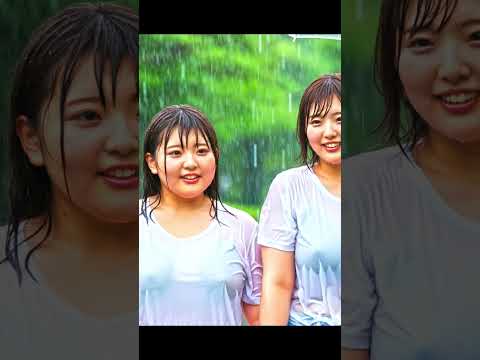 【ノーブラ散歩】AIぽっちゃり美女 雨女編