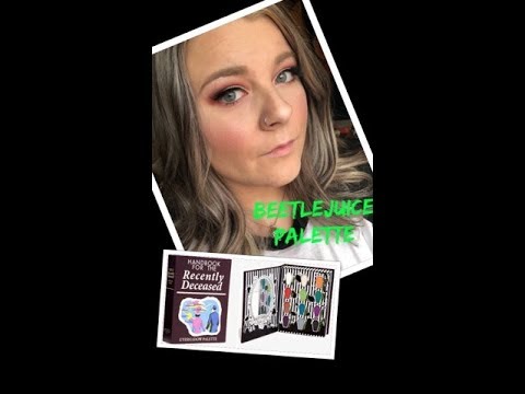 Valentines Makeup Using Beetlejuice Palette