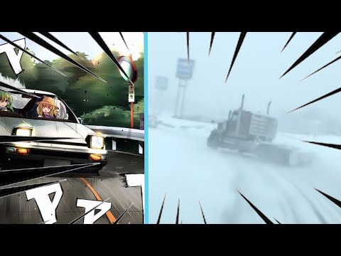 Semi Truck Drifting to EUROBEAT