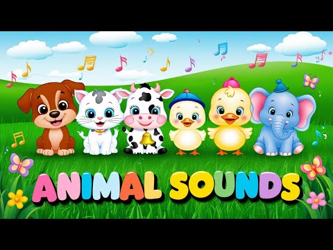 🐮 Animal Sounds for Kids | Fun Learning Nursery Rhymes & Songs