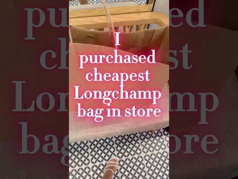 I Bought the Cheapest Longchamp Bag in Store 👜Unboxing Longchamp Le Pliage & First Impressions