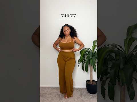 loungewear sets from Yitty! #transitionvideo #loungewear #curve #tryon #ootd #grwm