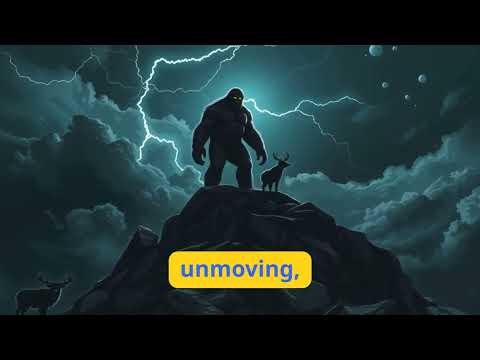 🔤 Bigfoot Appears in the Storm – The Lost God Returns | Milky AI World #GoogleVeo3  #AIVideo
