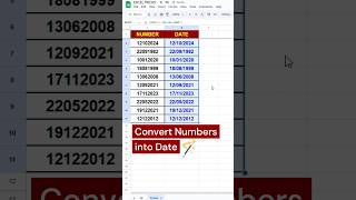 Convert numbers into Date #excelformula #excelfunction #excel #tricks #exceltricks #exceltips #learn