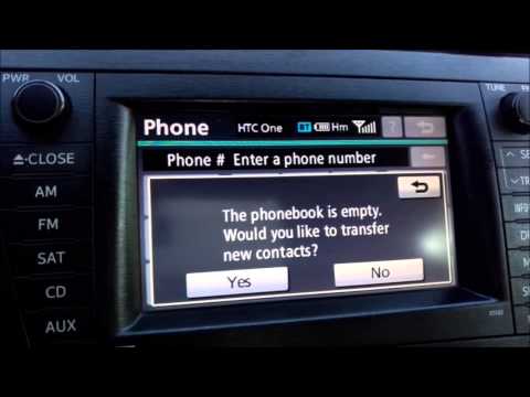 connecting smartphone to toyota prius display head unit via bluetooth