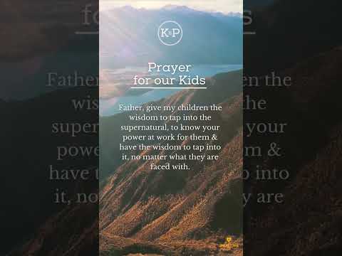 A prayer for our kids to tap into the supernatural & not be overwhelmed by the natural🙏