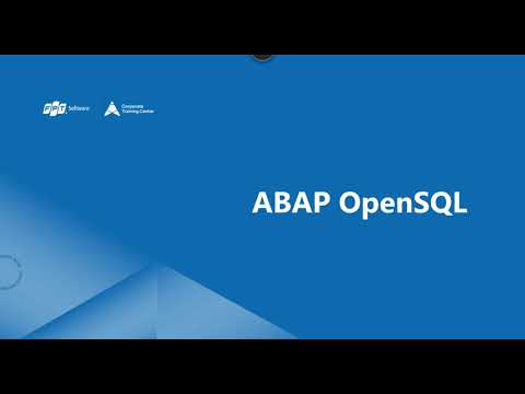 ABAP Course 04 - ABAP Open SQL Part 1