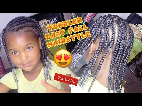 Toddler Easy Fall HairStyle | Braids For Beginners | Toddler Hair Growth | #toddlerhaircare