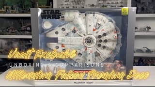Star Wars Micro Galaxy Squadron Millennium Falcon Premium Deco Unboxing Toy Review