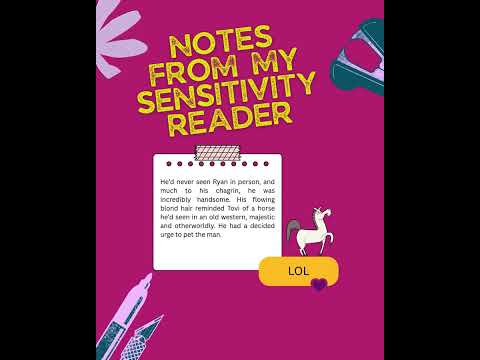When Your Sensitivity Reader Just Gets It 😂