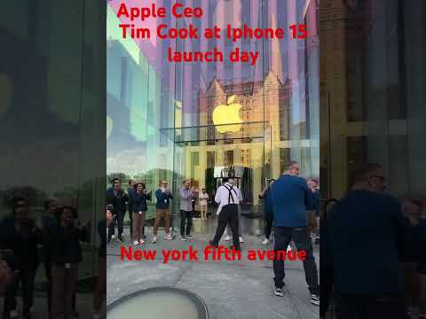 Iphone15 pro launch #timcook #ceo #apple #iphone #ytshorts #iphone15pro #2023 #usa #america #newyork