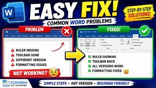 How to Fix Common Microsoft Word Problems (Beginner-Friendly Guide)