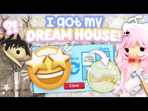 I GOT MY *DREAM HOUSE* IN ADOPT ME! 🤩🤍 (ft. @Iluvlynk)