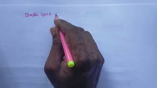 Basic laws of Boolean algebra