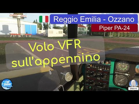 Volo VFR sull'appennino | Piper PA-24 | Reggio Emilia - Ozzano | MSFS2024 [ITA]