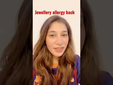 Preventing allergy caused by jewellery #jewellery #jewelleryallergy #skincare #skincaretips #acne