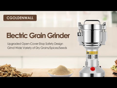 CGOLDENWALL Electric Grain Mill Grinder Safety Spice Grinder Review