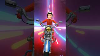 Karishma showed how to ride a bike