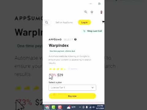 Warpindex Review 2024: Index Your Website for $29! #shorts #viral #youtubeshorts #appsumo
