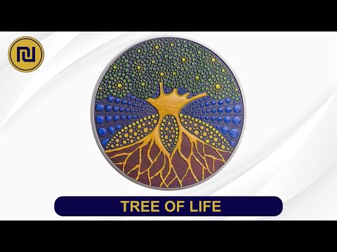 Tree of Life - Dot Art Series 3 Oz Silver Coin