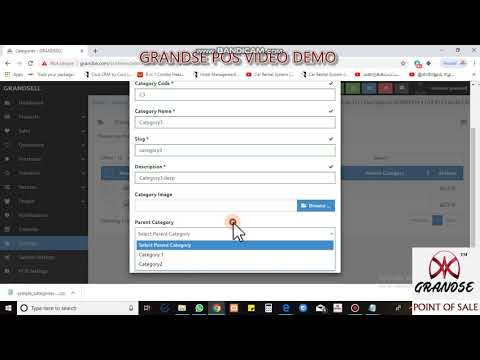 How to add Category and Sub Category on Grandse pos billing software?
