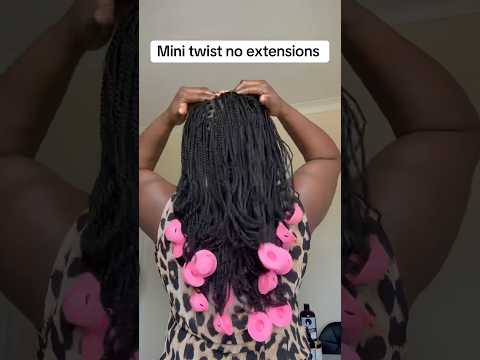 Mini twist no extensions #youtubeshorts #naturalhair #naturalhairstyles #besthairstylist #fypviral