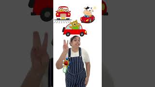 Counting 1-5 Vehicle Sounds Song | Scooty Bus Car Plane Tractor | Kids Rhyme