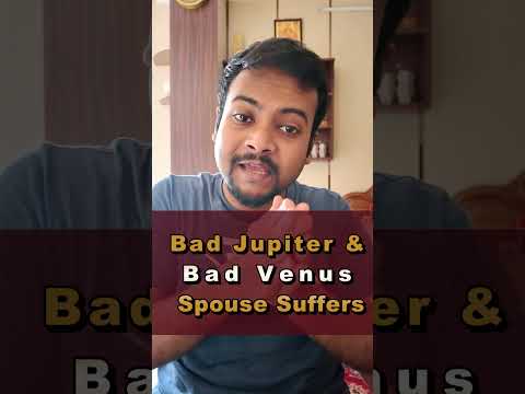 Weak Jupiter and Weak Venus in Horoscope | Bad Jupiter and Band Venus in Astrology #vedicastrology
