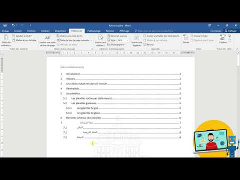 Microsoft Word: Créer un sommaire automatique ou une table des matières