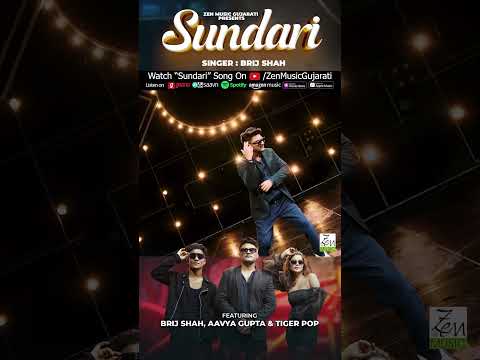 Sundari | Brij Shah | Tiger Pop | Aavya Gupta | Latest Gujarati Song | Indie Pop Song