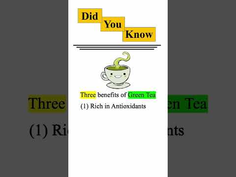 Amazing Facts 14 - Green Tea Benefits #greentea  #selfknowledge