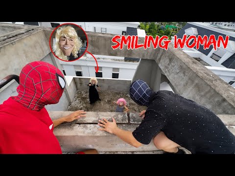 Smiling Woman Chases Team Spider Man Part 7 | Horror Parkour POV