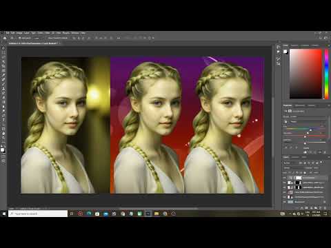 How to change the background of a photo and how to create two layers of a photo with Photoshop app