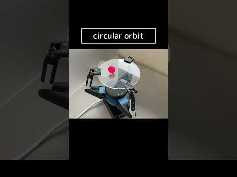 Circular trajectory of a ball-balanced robot #engineering #handmade #robot