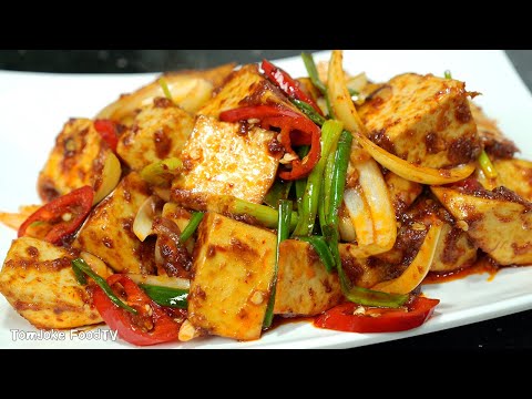 เต้าหู้ผัดน้ำพริกเผา สูตรง่ายๆ อร่อยไม่จำเจ Stir-Fried Tofu with Chili Paste