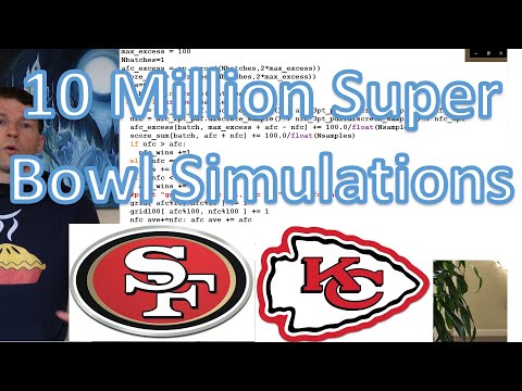 10 Million Super Bowl Simulations