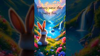 Bunny save fox. #feelgoodvibes  #kidsstories #aigenerated