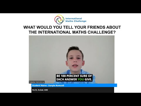 What would you tell your friends about the International Maths Challenge?