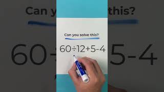 Think you’re a genius? Try to solve this tricky math problem and comment below.