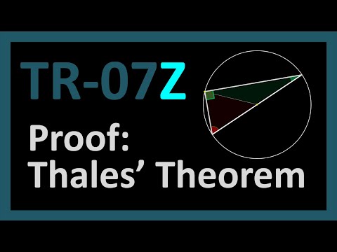 TR-07Z: First Proof Thales' Theorem (Trigonometry series by Dennis F. Davis)